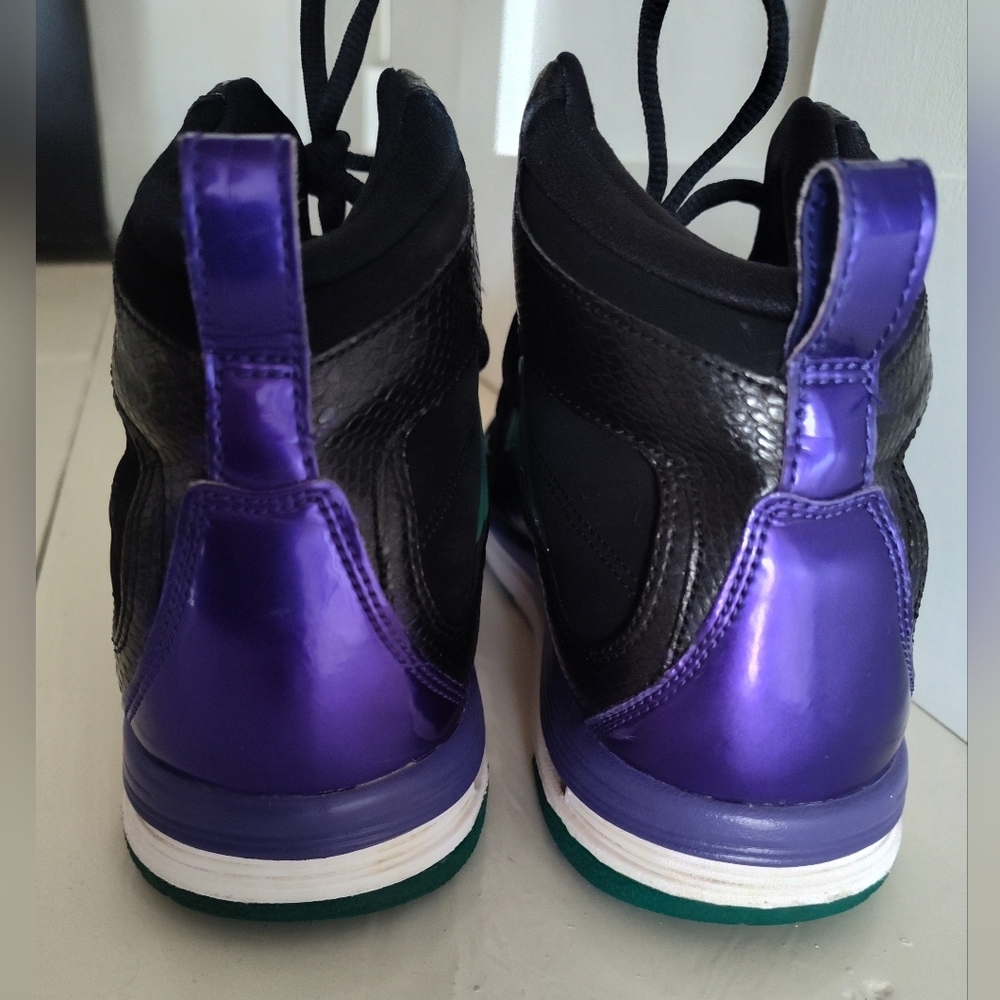 Jordan Air Jordan Flight TR 97 | Black Purple Green | Youth Boy's 7 - Picture 4 of 8
